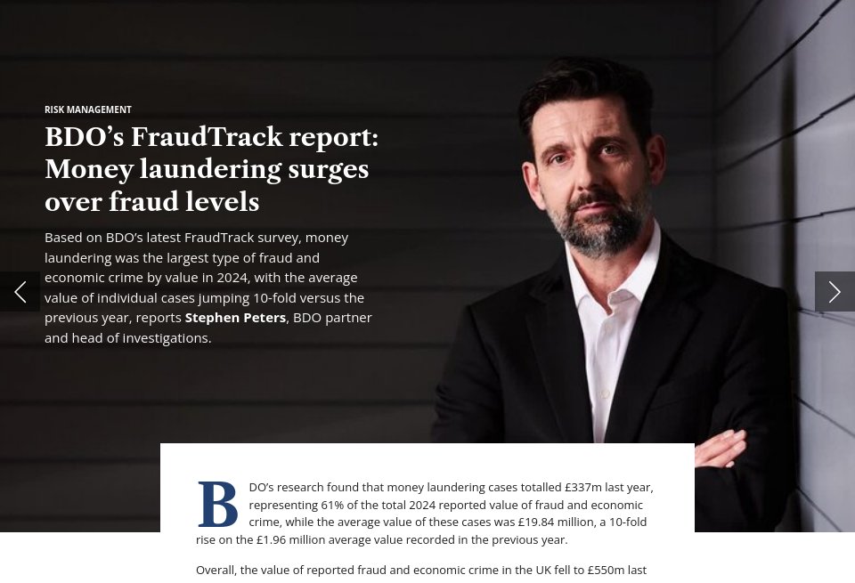 BDO’s FraudTrack report: Money laundering surges over fraud levels ...